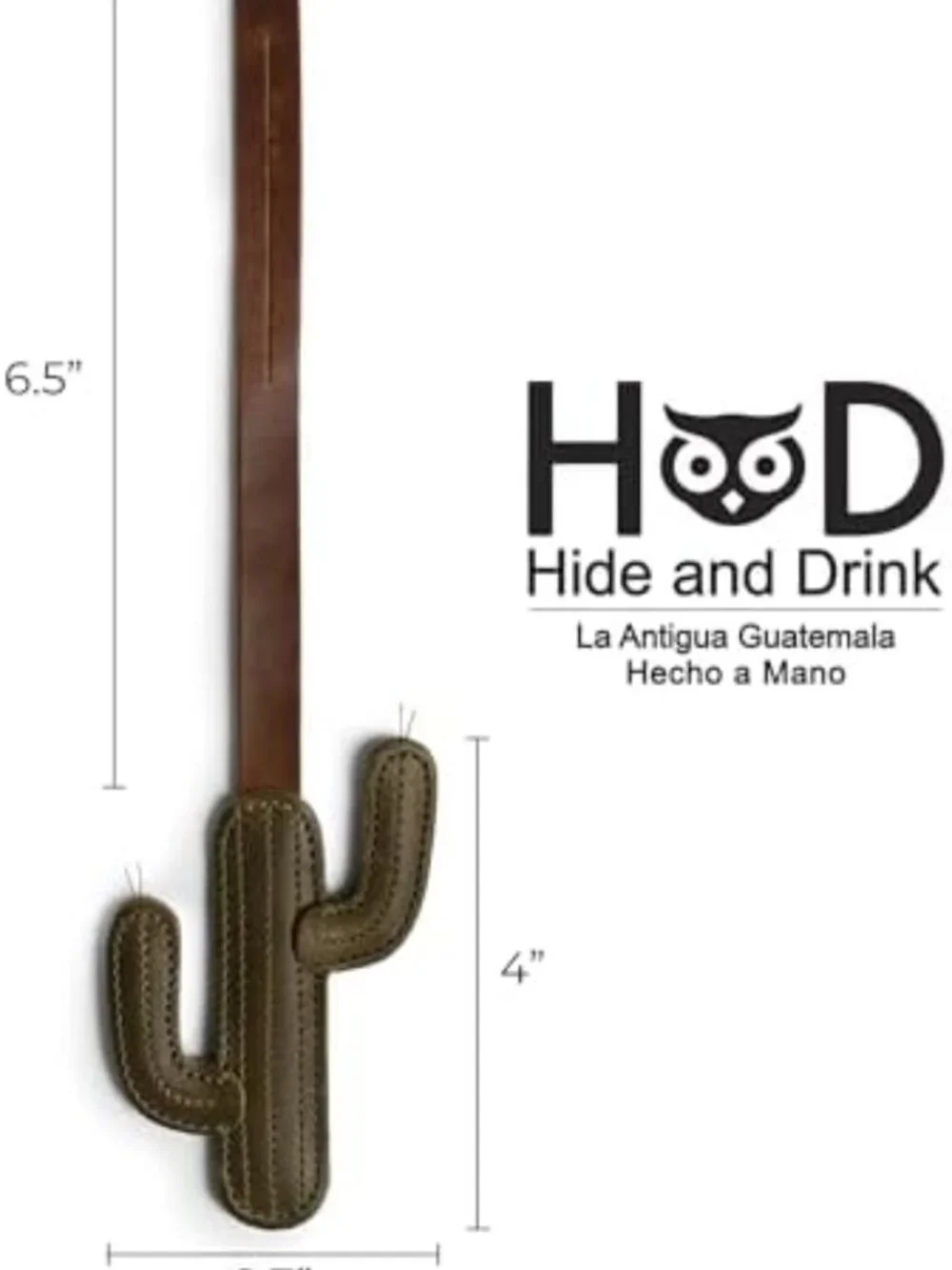 Leather Cactus Bag Charm | Desert Plant Purse Accessory for Handbags & Backpacks
